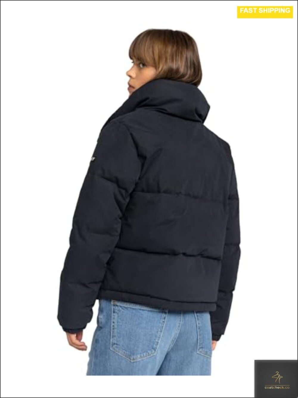Roxy Winter Rebel Puffer Jacket - 10K Waterproof Recycled Insulated Women's Coat - Picture 5 of 6